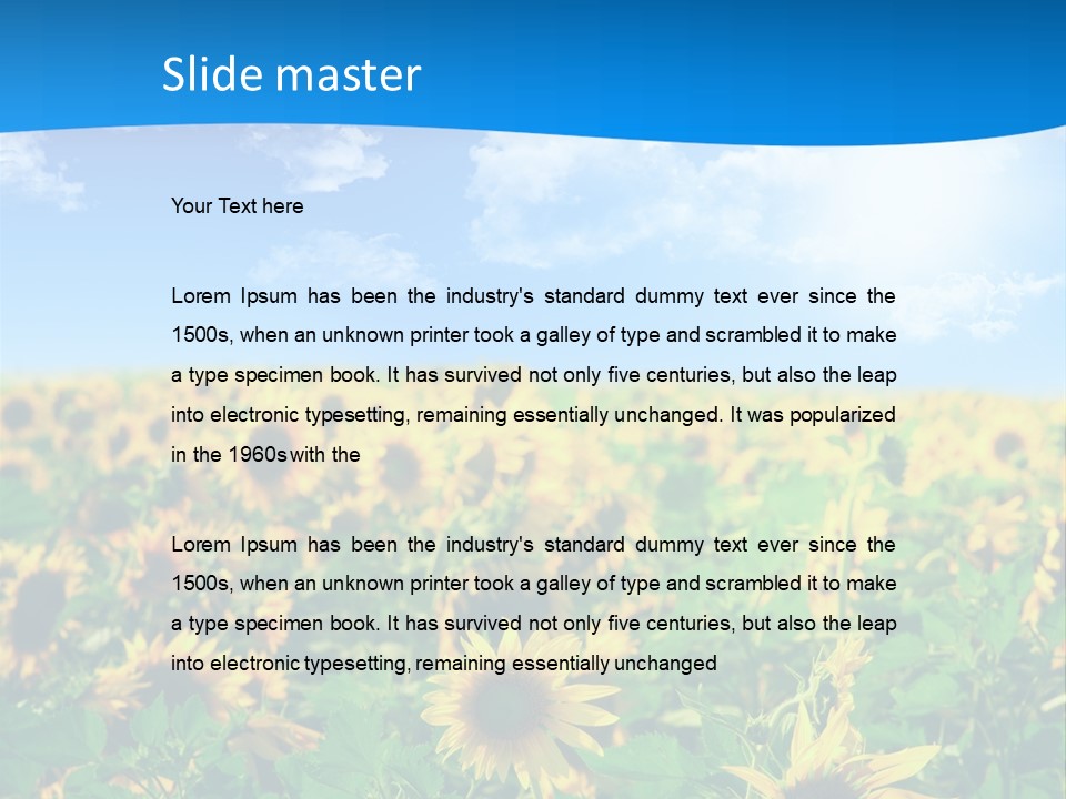 Crop Beauty Growth PowerPoint Template