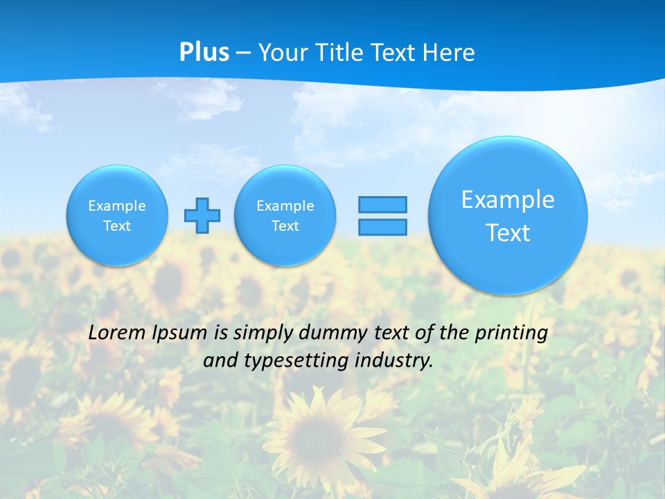 Crop Beauty Growth PowerPoint Template