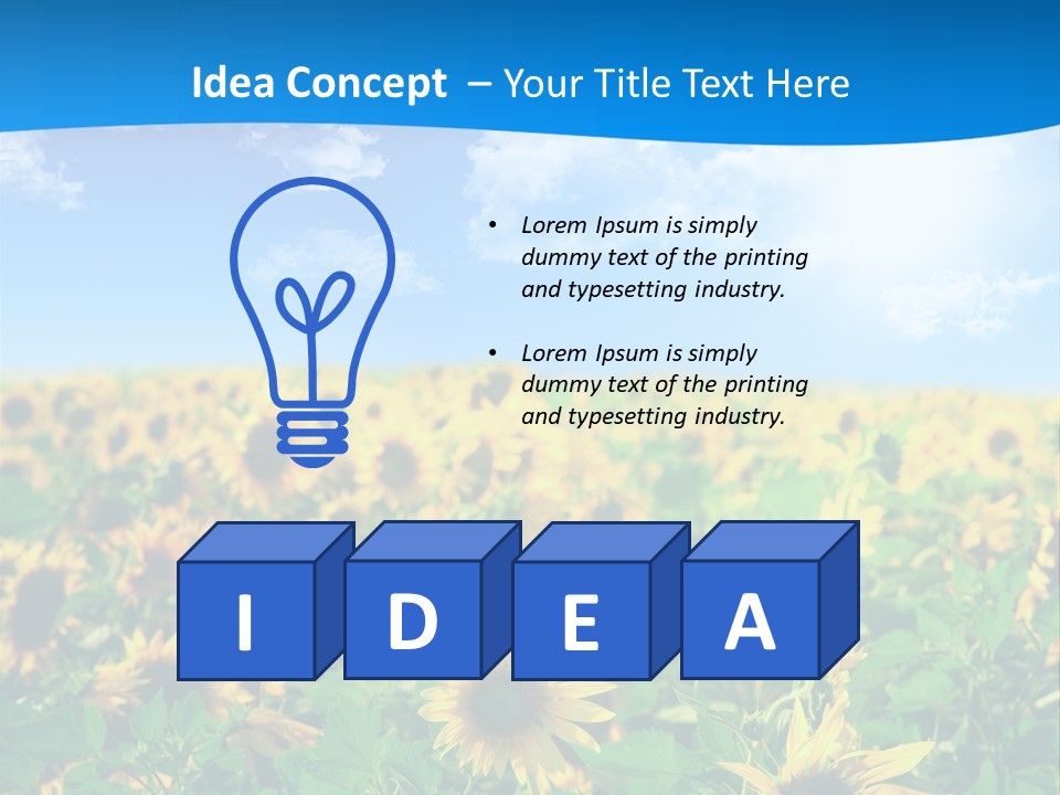 Crop Beauty Growth PowerPoint Template