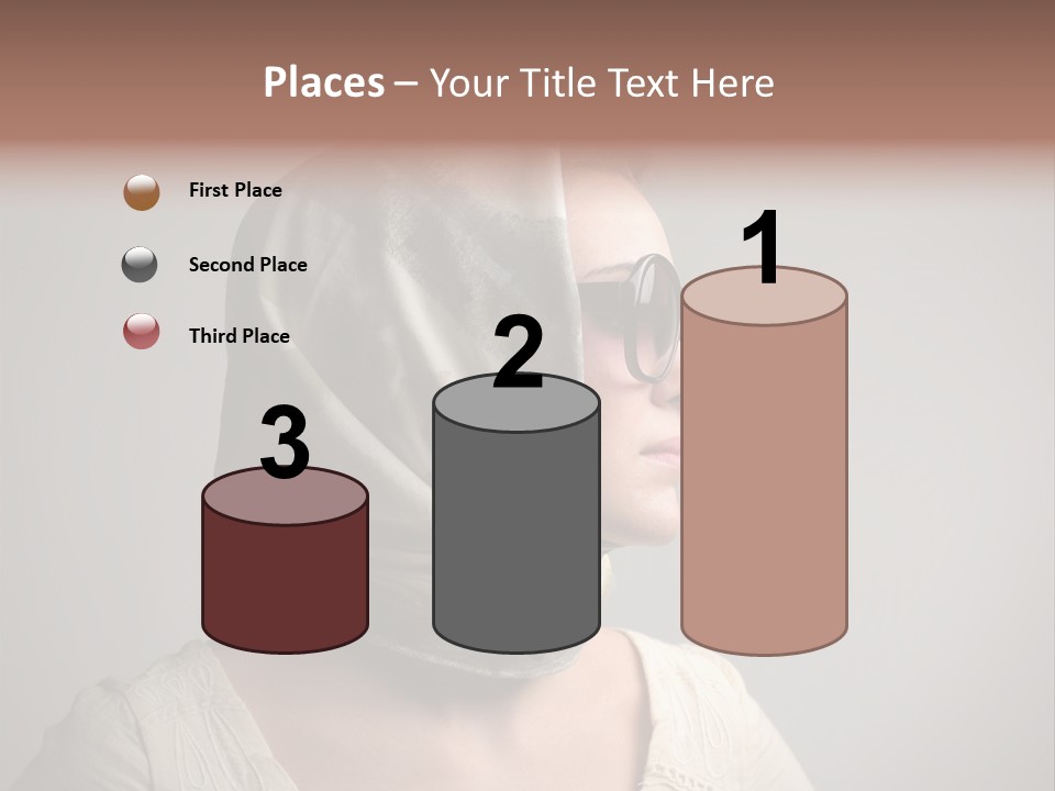 Sunglasses Foulard Young PowerPoint Template