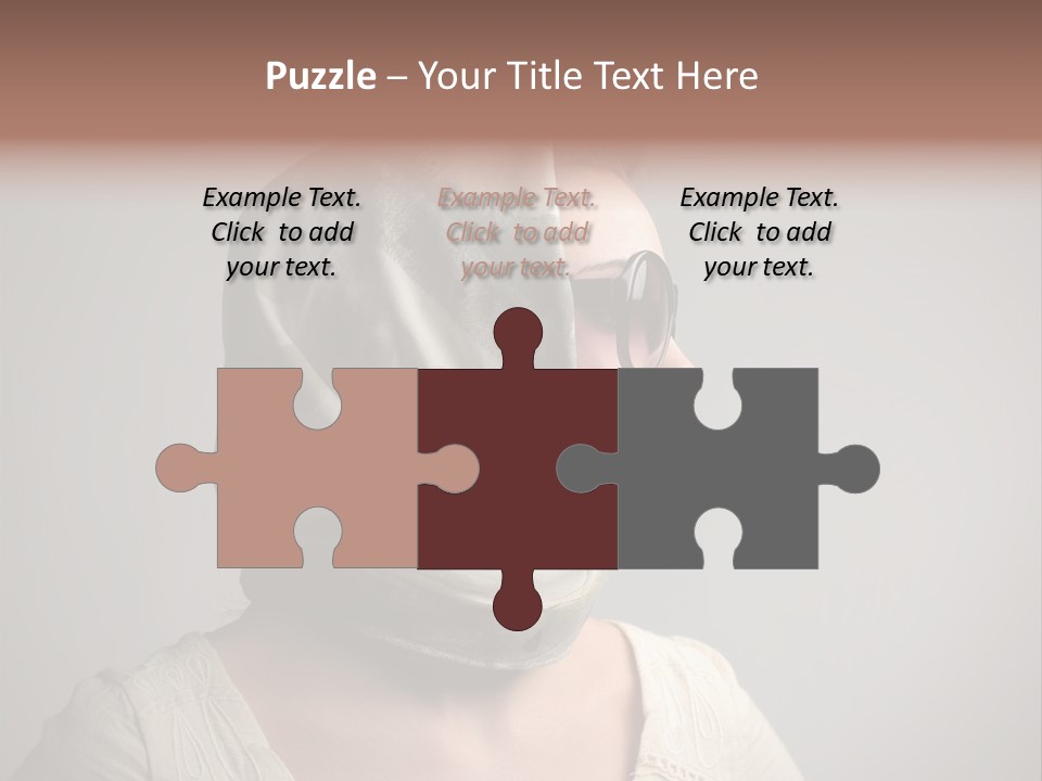 Sunglasses Foulard Young PowerPoint Template