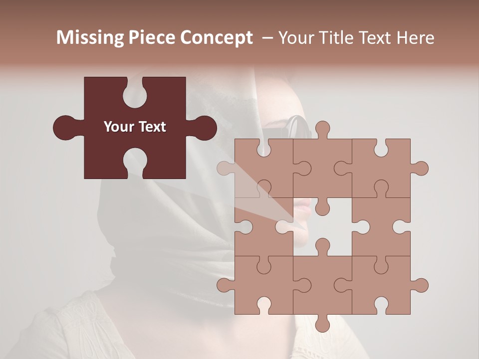 Sunglasses Foulard Young PowerPoint Template