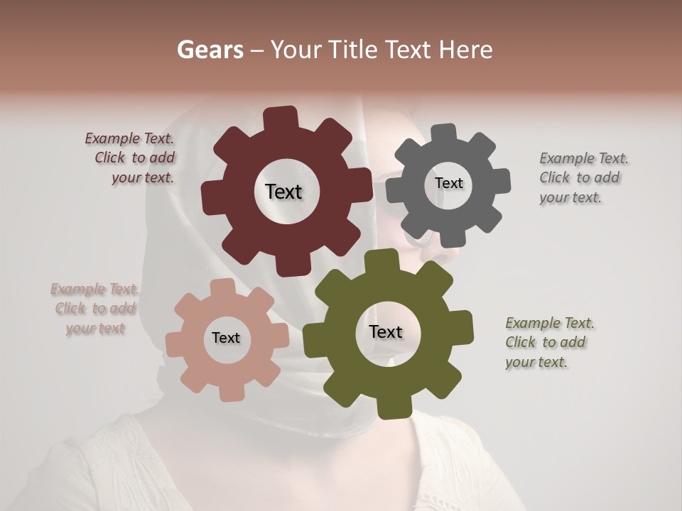 Sunglasses Foulard Young PowerPoint Template