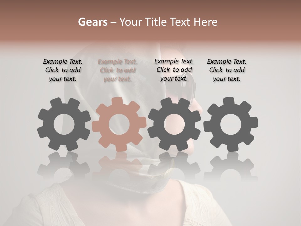 Sunglasses Foulard Young PowerPoint Template