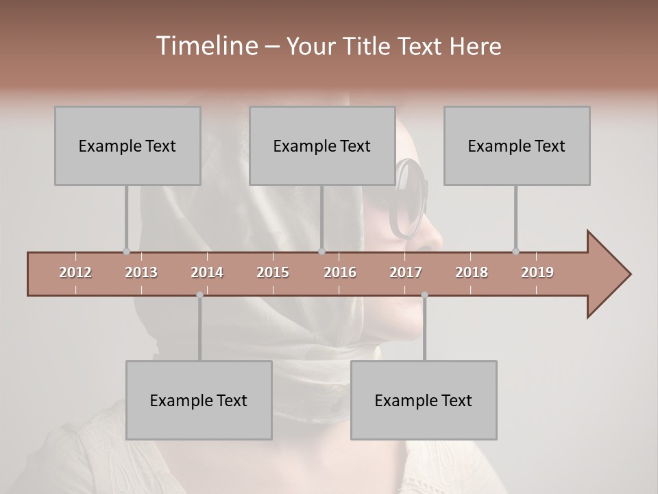 Sunglasses Foulard Young PowerPoint Template