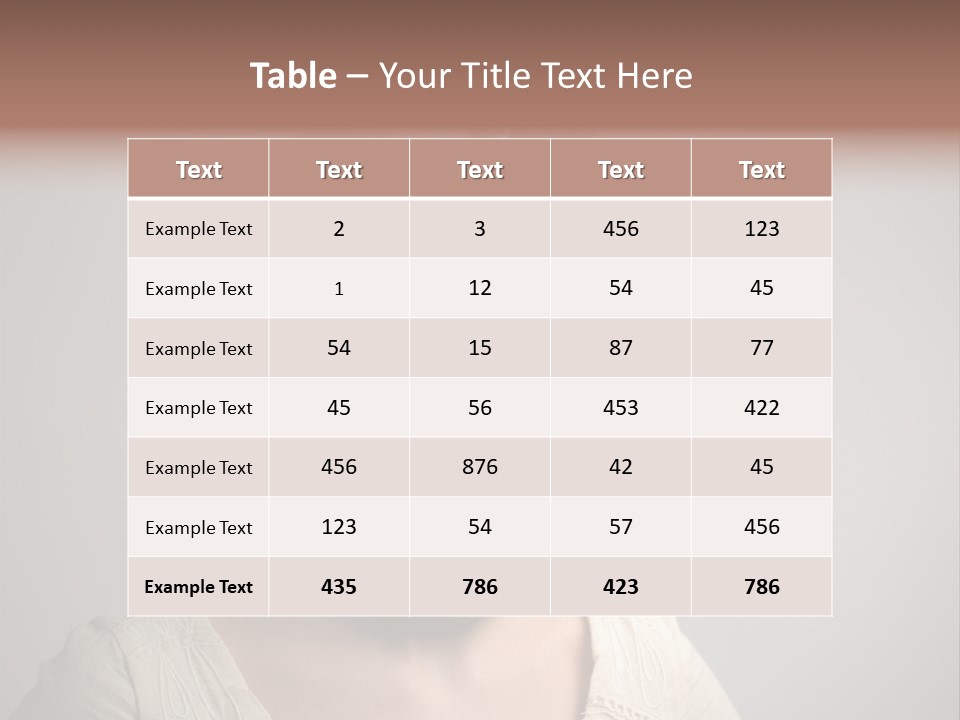 Sunglasses Foulard Young PowerPoint Template