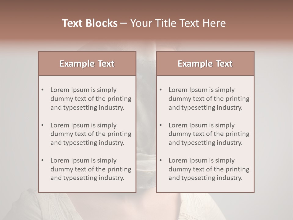 Sunglasses Foulard Young PowerPoint Template