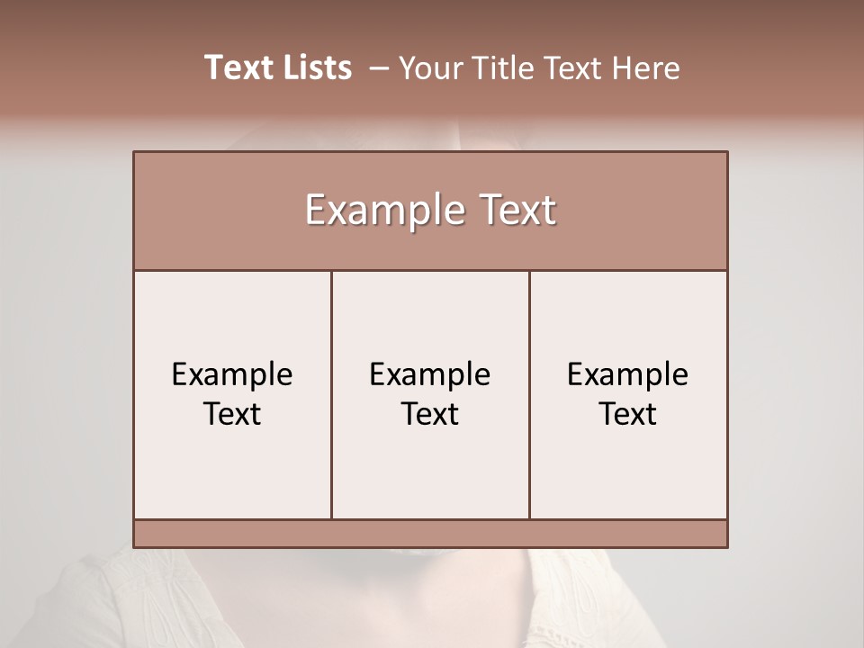 Sunglasses Foulard Young PowerPoint Template