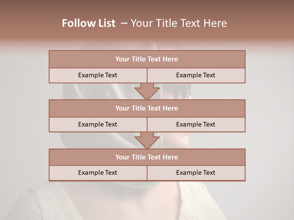 Sunglasses Foulard Young PowerPoint Template