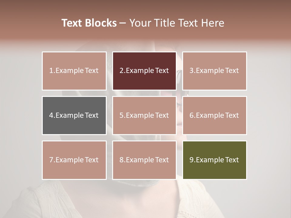 Sunglasses Foulard Young PowerPoint Template