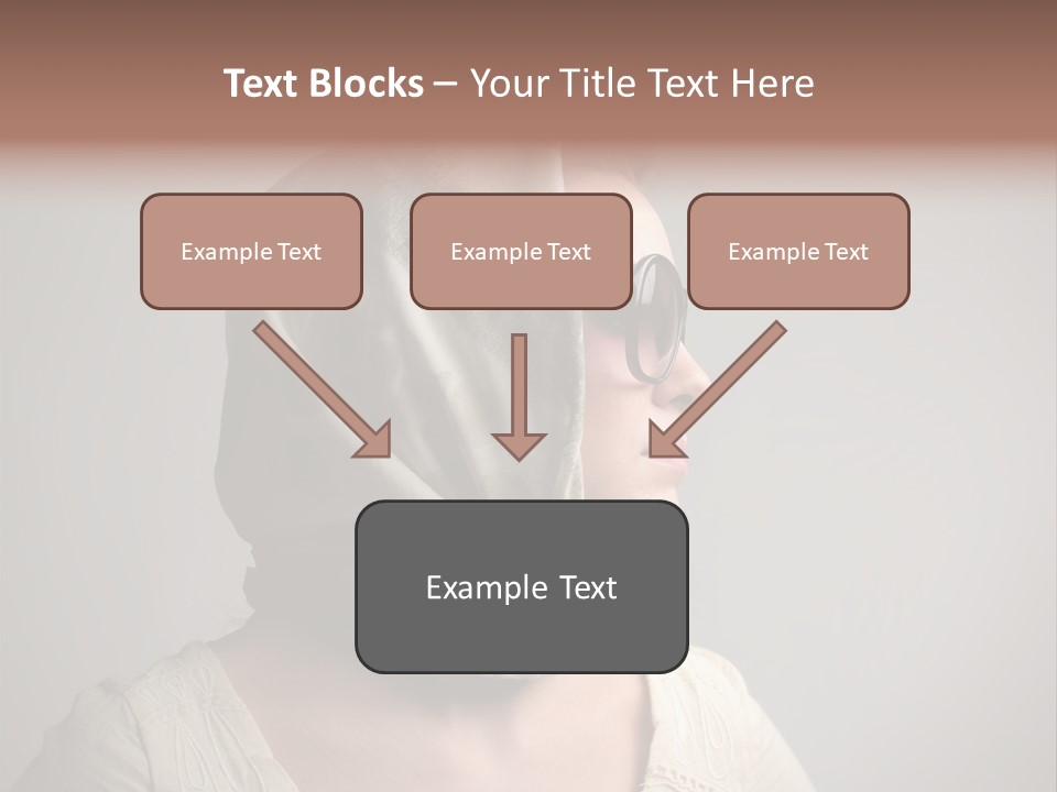 Sunglasses Foulard Young PowerPoint Template