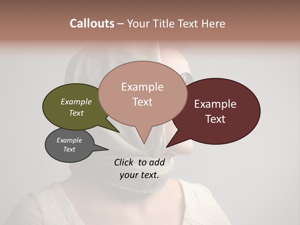 Sunglasses Foulard Young PowerPoint Template