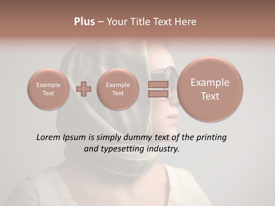 Sunglasses Foulard Young PowerPoint Template