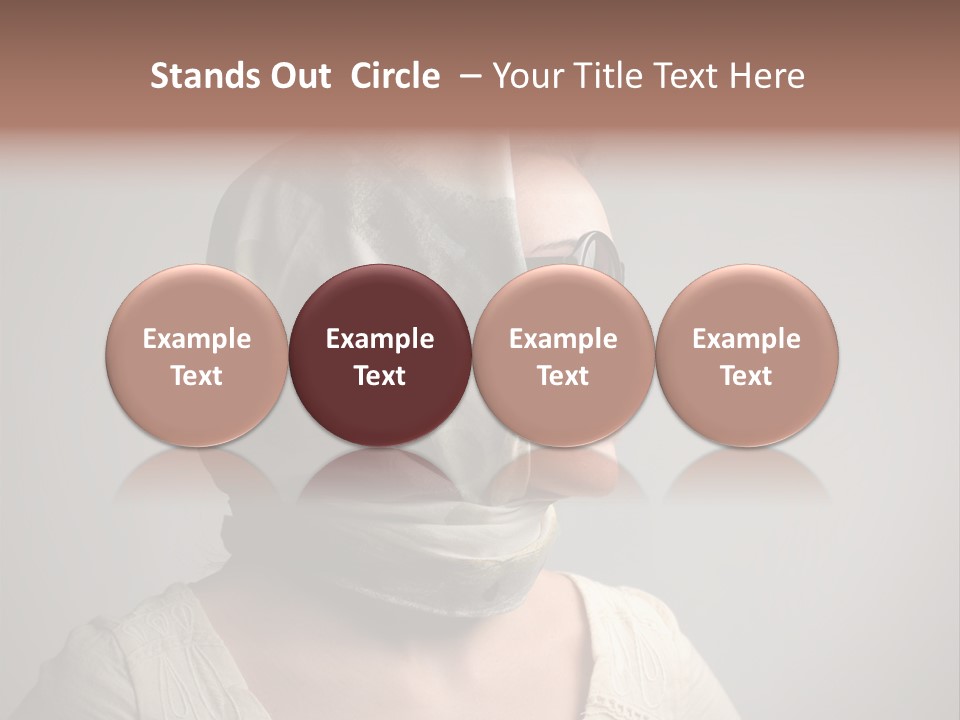 Sunglasses Foulard Young PowerPoint Template