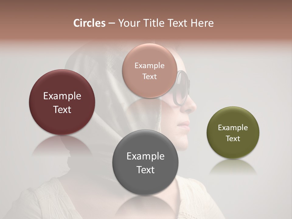 Sunglasses Foulard Young PowerPoint Template