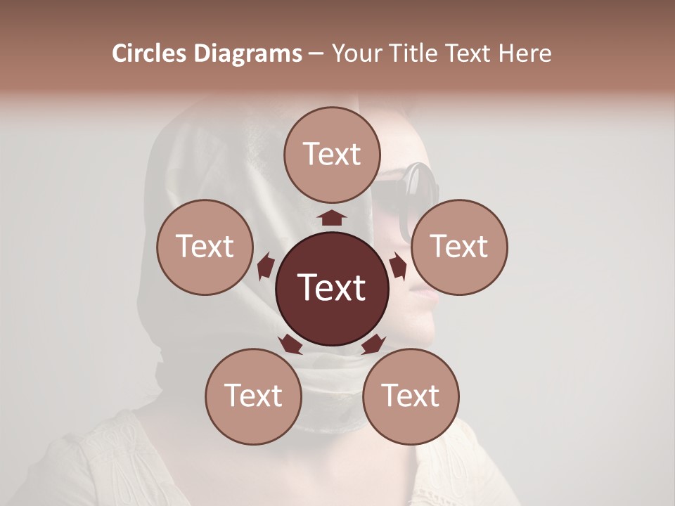 Sunglasses Foulard Young PowerPoint Template