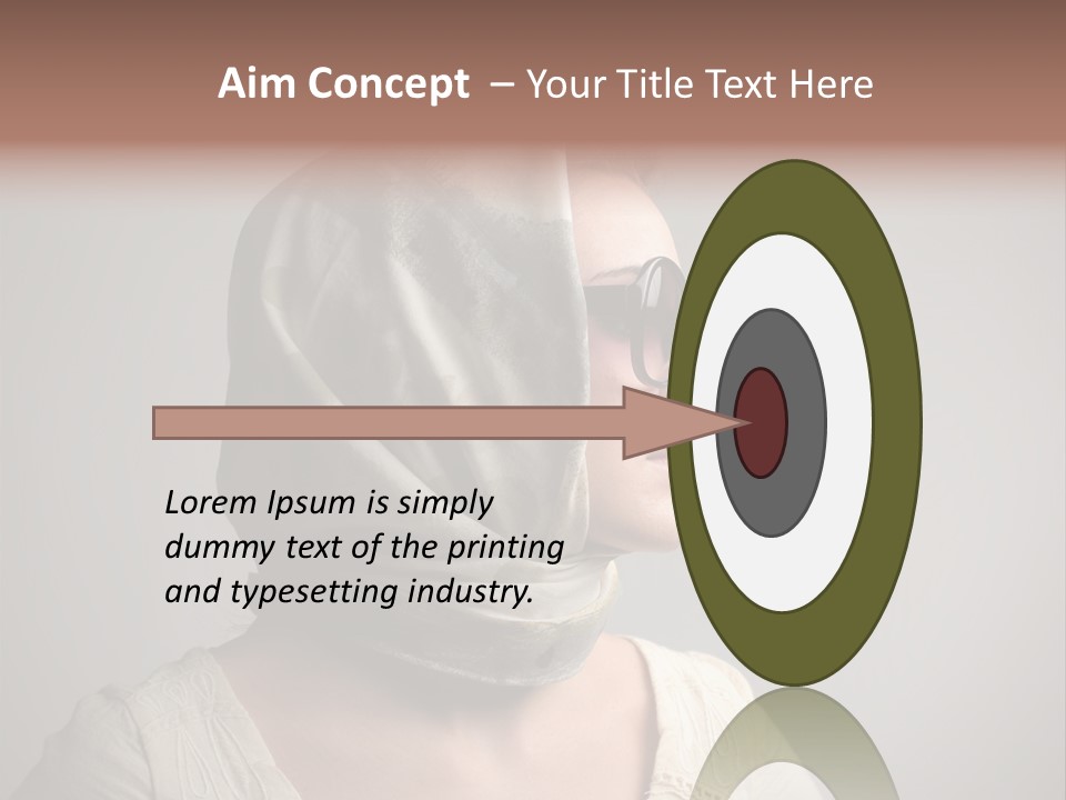 Sunglasses Foulard Young PowerPoint Template