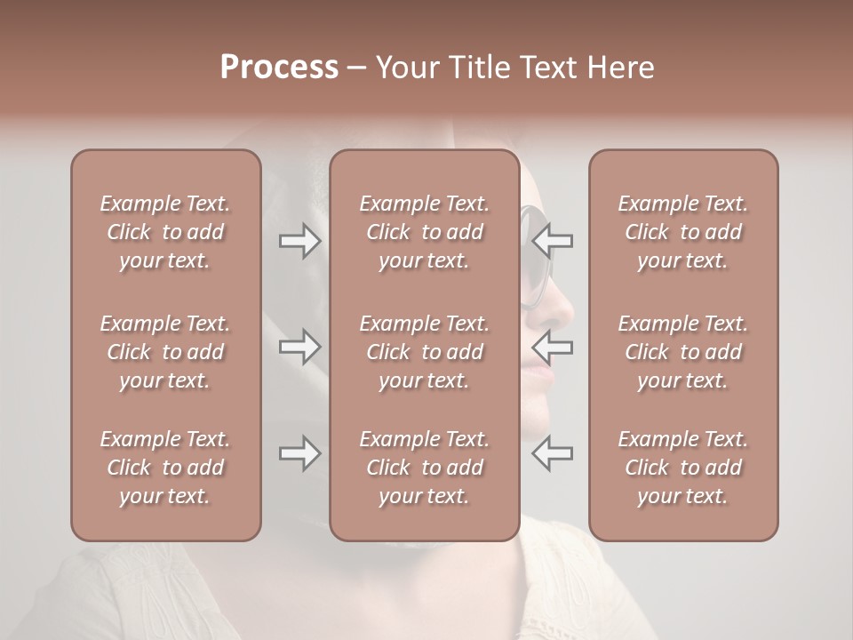 Sunglasses Foulard Young PowerPoint Template