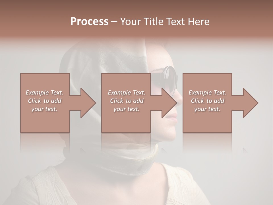 Sunglasses Foulard Young PowerPoint Template