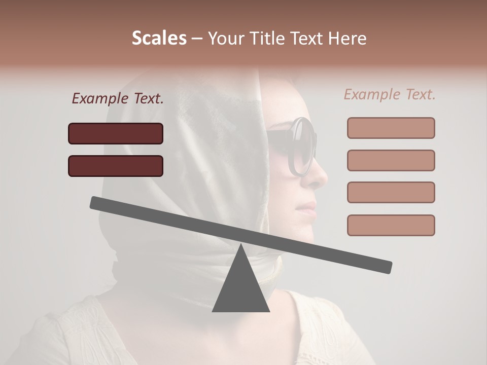Sunglasses Foulard Young PowerPoint Template