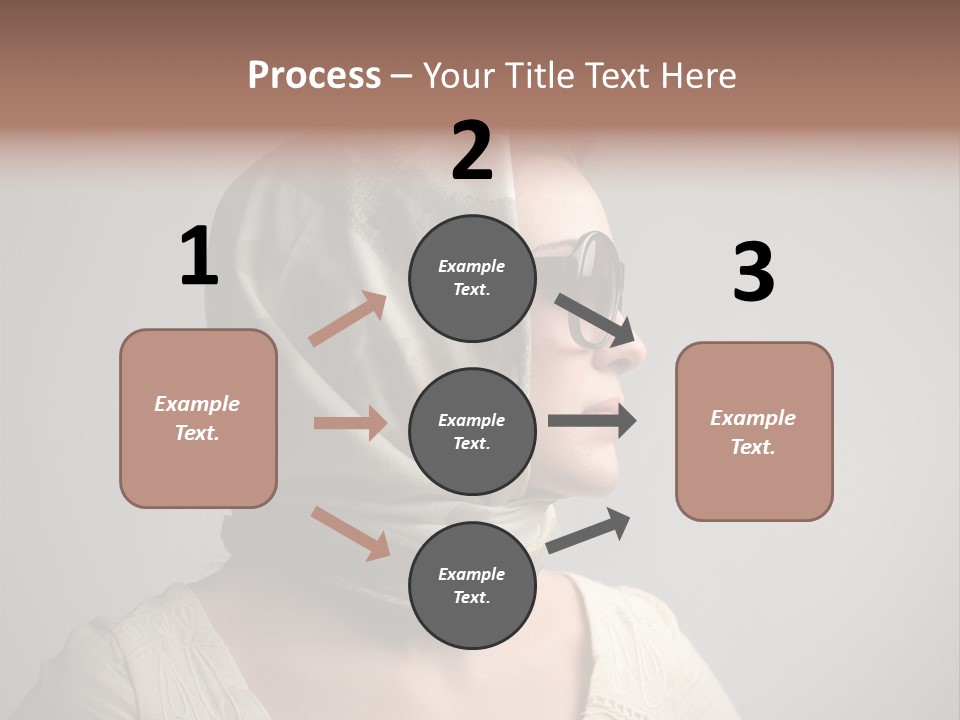 Sunglasses Foulard Young PowerPoint Template