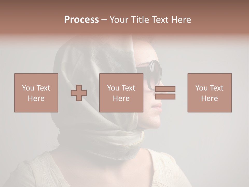 Sunglasses Foulard Young PowerPoint Template