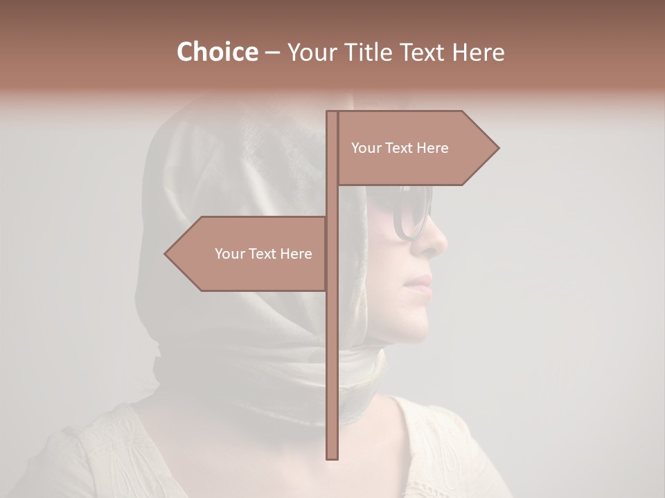 Sunglasses Foulard Young PowerPoint Template