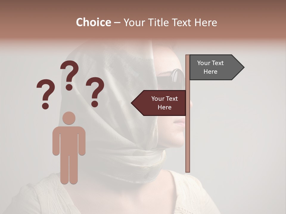 Sunglasses Foulard Young PowerPoint Template