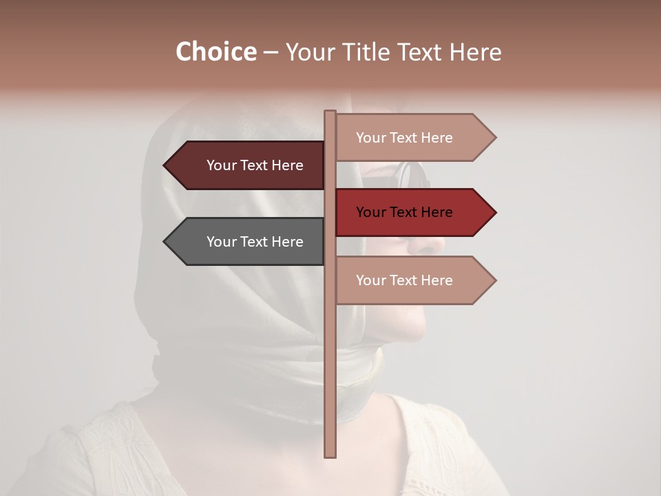 Sunglasses Foulard Young PowerPoint Template