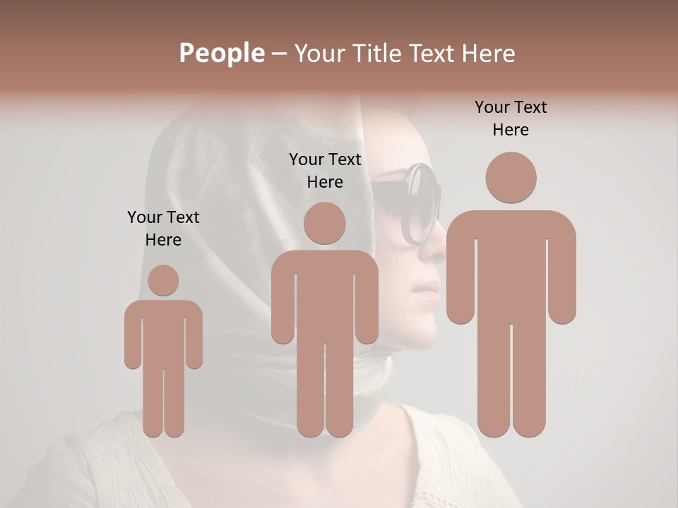 Sunglasses Foulard Young PowerPoint Template