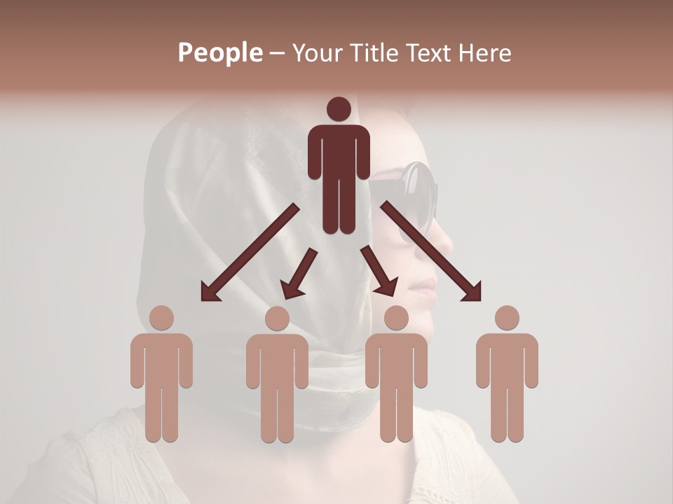 Sunglasses Foulard Young PowerPoint Template