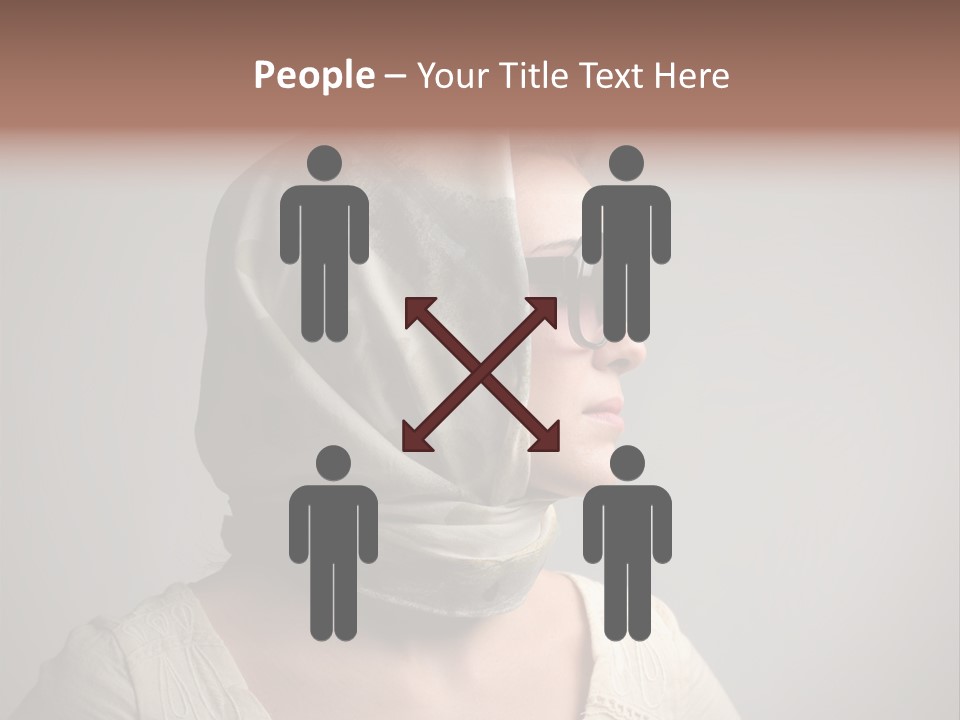 Sunglasses Foulard Young PowerPoint Template