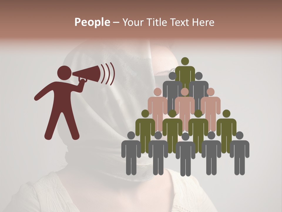 Sunglasses Foulard Young PowerPoint Template