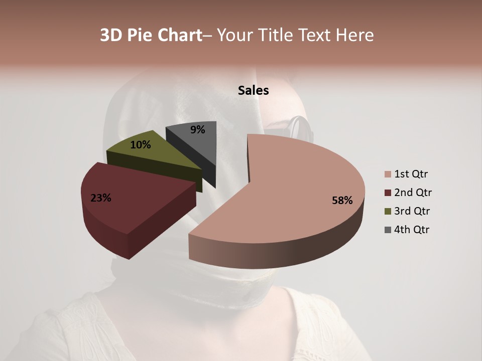 Sunglasses Foulard Young PowerPoint Template