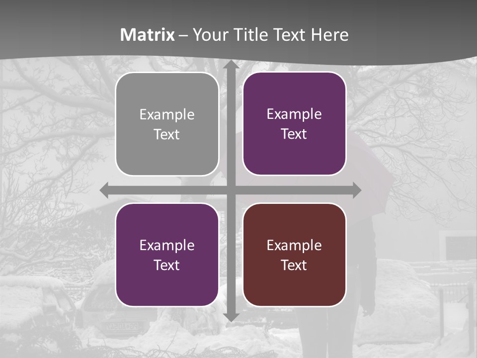 Car Rain Umbrella PowerPoint Template