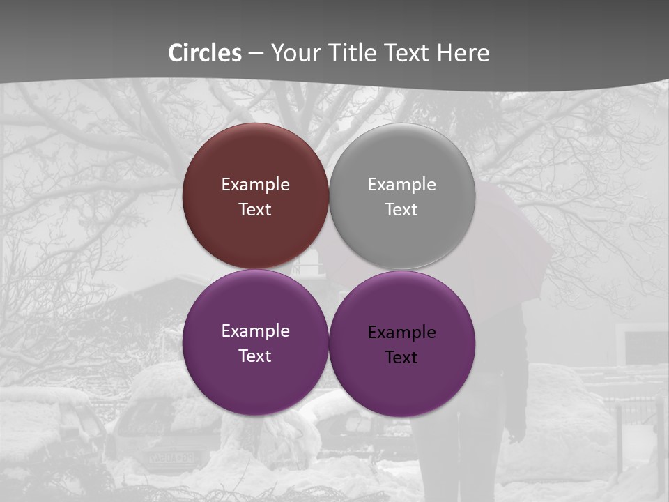 Car Rain Umbrella PowerPoint Template