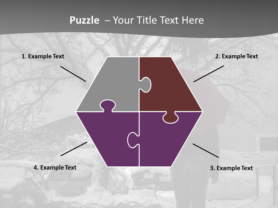 Car Rain Umbrella PowerPoint Template