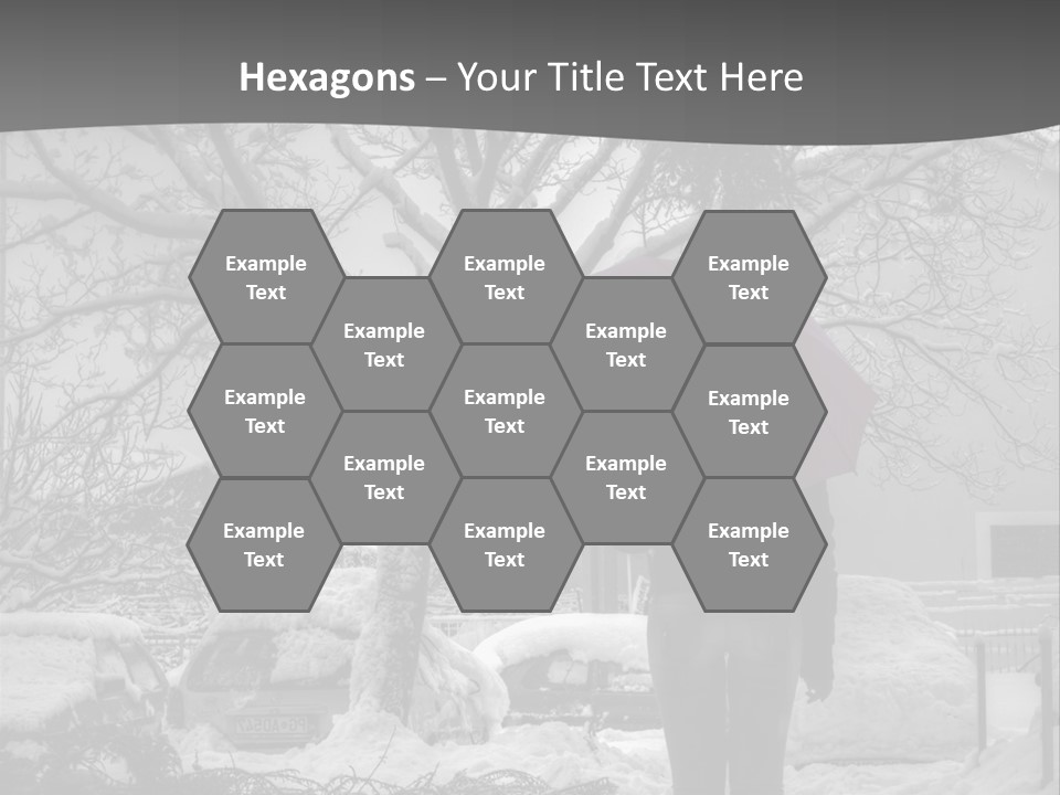 Car Rain Umbrella PowerPoint Template