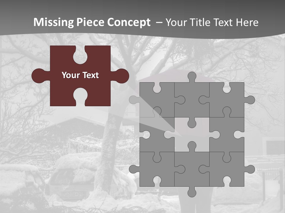 Car Rain Umbrella PowerPoint Template