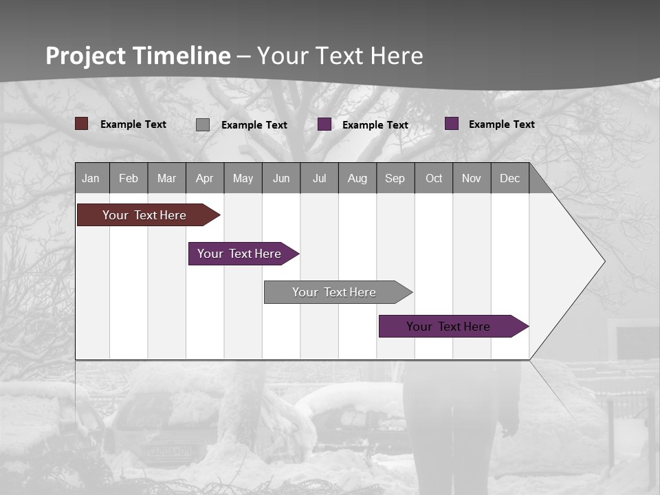Car Rain Umbrella PowerPoint Template