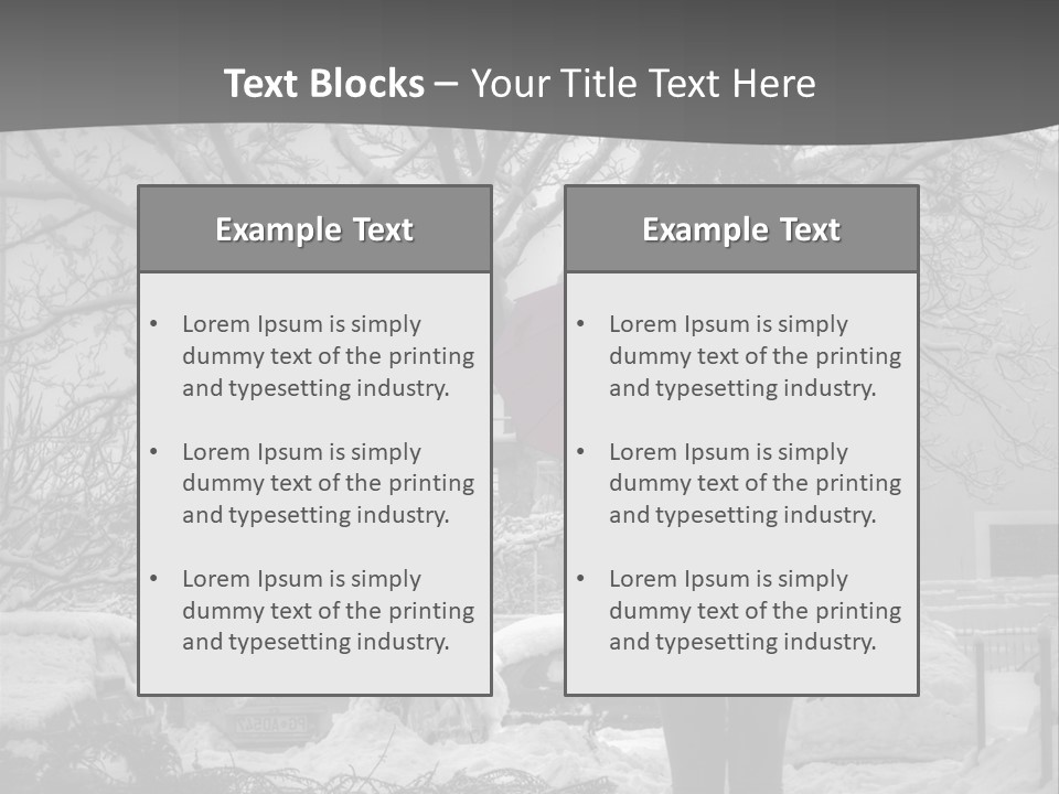 Car Rain Umbrella PowerPoint Template