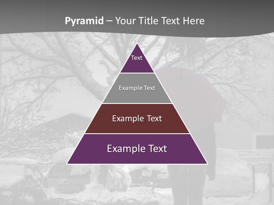 Car Rain Umbrella PowerPoint Template