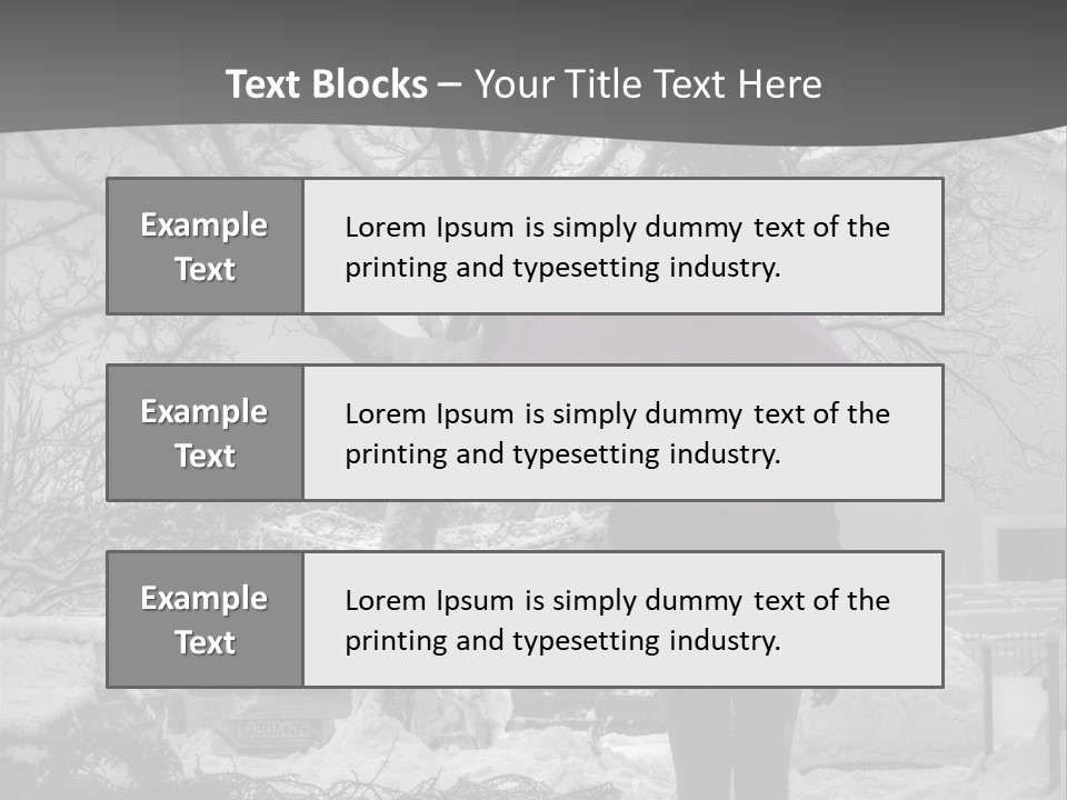 Car Rain Umbrella PowerPoint Template