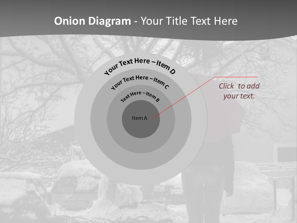 Car Rain Umbrella PowerPoint Template