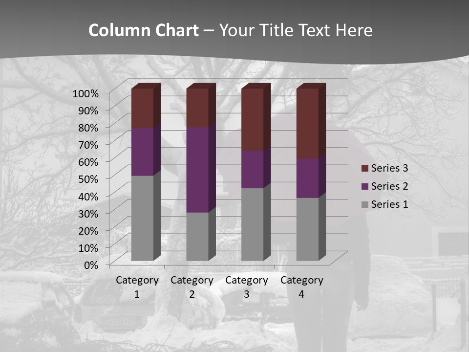 Car Rain Umbrella PowerPoint Template