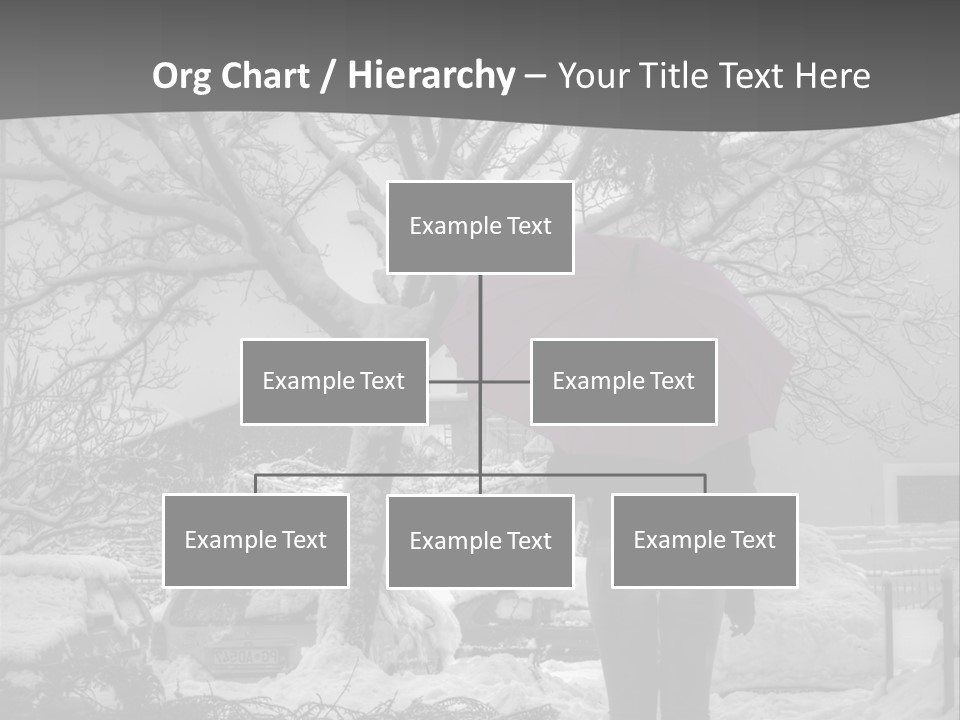 Car Rain Umbrella PowerPoint Template