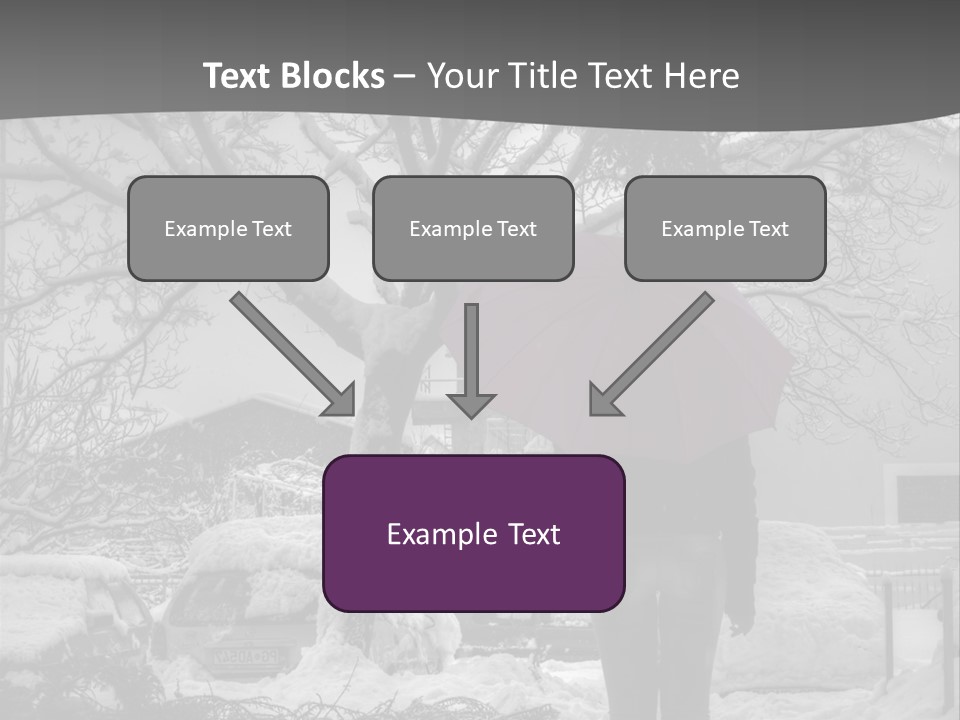 Car Rain Umbrella PowerPoint Template