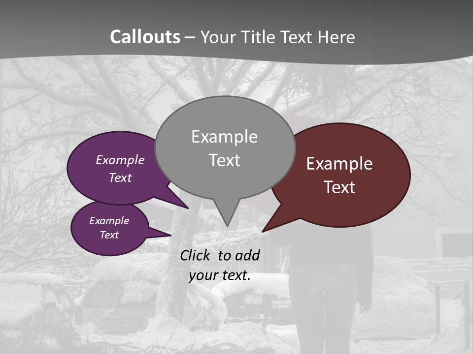 Car Rain Umbrella PowerPoint Template