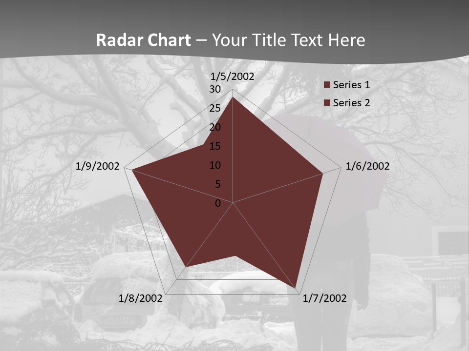 Car Rain Umbrella PowerPoint Template