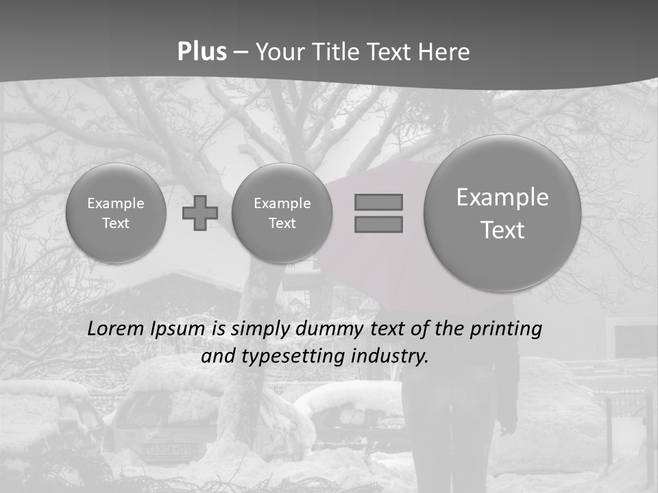 Car Rain Umbrella PowerPoint Template